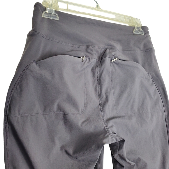 Athleta Joggers Gray Skinny Pull On Highline Hybrid Summiter Stretch Size 8T - Picture 7 of 15